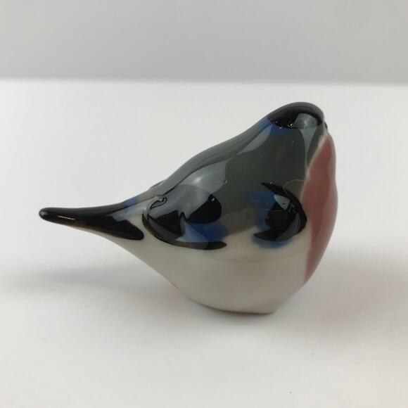 Vintage Bullfinch Bird Figurine Home Decor Whimsical Cottagecore Made in USSR - Picture 3 of 14